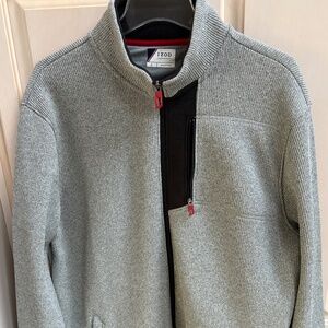 IZOD Performx Men's Grey Zipper Front Active Jacket Size Large